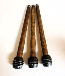 Textile Mill Bobbins, Industrial Decor Pieces