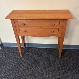 Quality Cherry Two Drawer Server Or Sideboard, Inspired By Mission & Shaker Furniture Styles