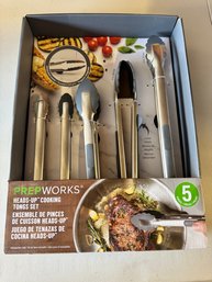 5 Pc Prep Works Tongs