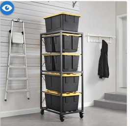 New Gorilla Rack 5-tier Rolling Bin Organizer