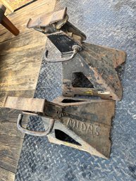 Pair Of Automotive Wheel Stands Heavy Duty Jack Stands