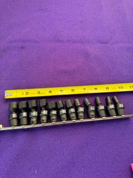 Cornell 12PC 1/4' Dr Swivel Universal Impact 6 Point Socket Metric Set CR-MO