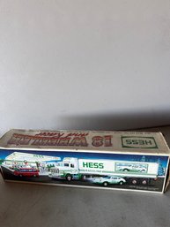 Hess 18 Wheeler Toy Truck 1991 White Green Gas & Oil Original