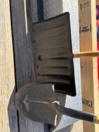 Metal Snow Shovel And Shovel