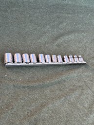 1/4 Drive Snap-on Socket Set  8-19mm Metric Vtg FM