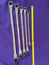 Cornwell XL LONG FLEX RATCHETING WRENCH SET 8mm - 19mm RFBZXLM W/ MISSING