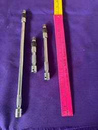 CORNWELL Tooks Set Of 3 Locking Extension 3/8' Drive E-2-7LK  (Lot U )