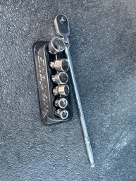 Snap-on Tools USA  6pc 1/4' Drive SAE 6PT Chrome Swivel Socket Set 106TMUSA