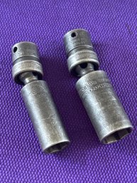 Snap-On Tools USA 2pc SAE Swivel Spark Plug Impact Socket Set, S9709B & S9710A