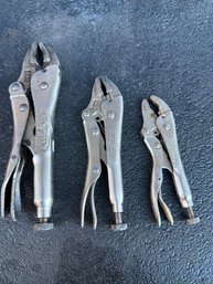 Set Of 3 Vice Grips