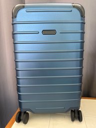 BRAND New Blue Med Solgaard Trunk Closet Luggage  Hard Sided Spinner New