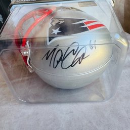 Patriots Marcus Cannon #61 Autographed Riddell Mini Helmet