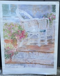 Angelina Wood Watercolor 'Welcome Home'*