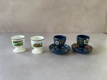 Two Pairs Of Egg Coddlers