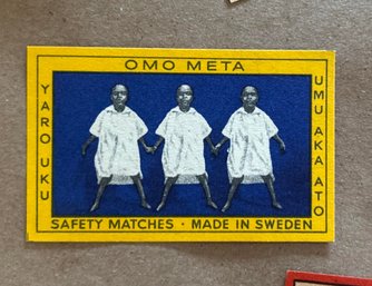 Sweden Matchbox Label 1' X 2'. Fine