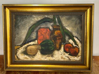 John Sherman Still Life O/C 19 X 25,  D. 1953