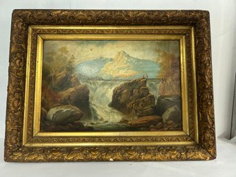 Antique O/C Waterfall Unsigned 19 X 26