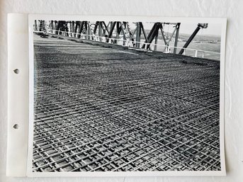 1972 Rebar - Original Civil Engineering Bridge B&W Archive Photo 8x10 Glossy #265 Groton CT