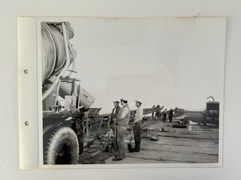 Original Engineering Survey Photo 1970 B&W Groton Bridge/Cement Work 8x10, WE SHIP!