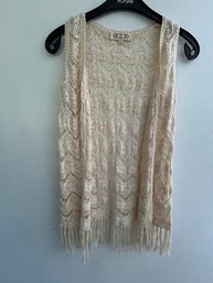 Off White / Cream Knit Vest SZ M