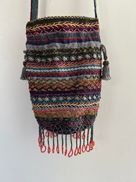 Handmade Bohemian Beaded Shoulder Bag/ Pouch NEW!