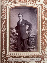 1895 - Victorian Wealthy Family 'Dandy' Fashion Picture 5.5' X 4.0' Image Size Excellent