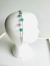 Floral Enamel Hair Band/ Crown Couple Missing Enamel