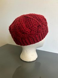 Handmade Knitted Red Hat NEW!