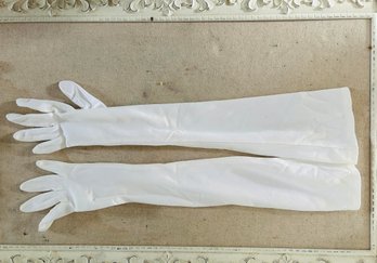 Vintage Mid Century Opera White Gloves SZ S