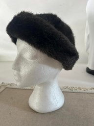 Vintage Handmade Faux Fur Hat