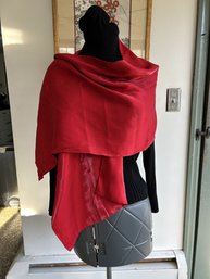 Silky Red Scarf CEJON