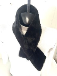 Black Faux Fur Neck Warmer