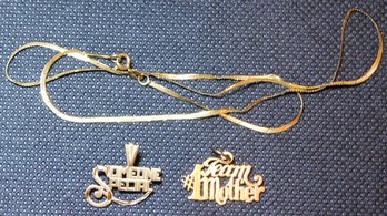 14 KT Gold 3 Pieces Total Weight 3.3 Grams