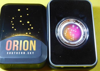 Royal Australian Mint 2014 $5 1 Ounce Silver Proof Color Printed Domed Coin Orion
