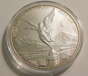 2014 .999 Silver 1 Ounce Coin Mexico
