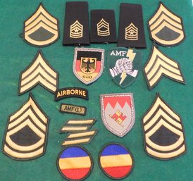 Collection Of Military Patches