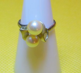 Sterling Silver Pearl Ring
