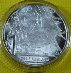 Giraffe 1 Troy Ounce .999 Silver Round