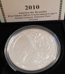 American The Beautiful 5 Ounce UNC Coin Grand Canyon National Park