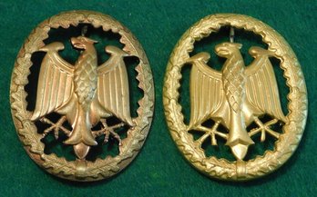 Pair Of German Eagle Pins