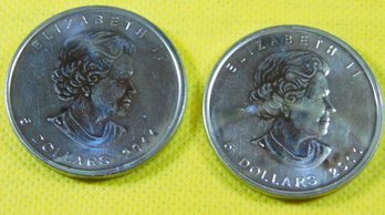 2011 Canadian 5 Dollar .9999 Fine Silver (2)