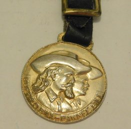 Watch Fob Mecca Temple Masonic 1909 Buffalo Bill Pawnee Bill