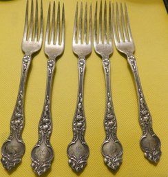 5 Forks Sterling Silver 5 Toz