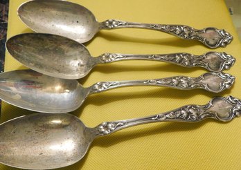 4 Spoons Sterling Silver 6 Toz
