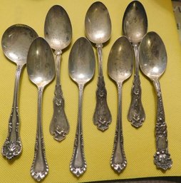 8 Spoons Sterling Silver 5 Toz