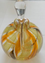 Anchor Bend Glassworks Hand Blown Perfume Bottle Signed And Dated '04