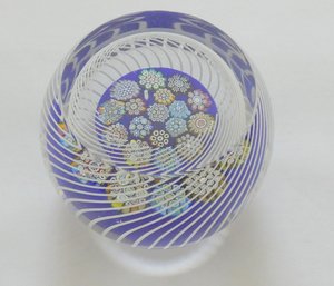 Peter McDougall Millefiori Paperweight Hand Made In Crieff Scotland
