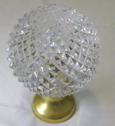 Glass Newel Post Topper Finial About 4 Inch Diameter