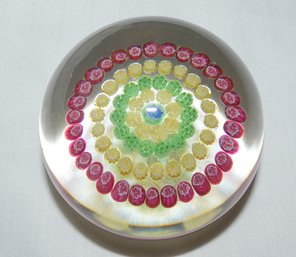 Hand Blown Glass Paperweight Baccarat France