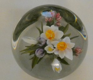 Hand Blown Paperweight Signed Melissa Ayotte 2004